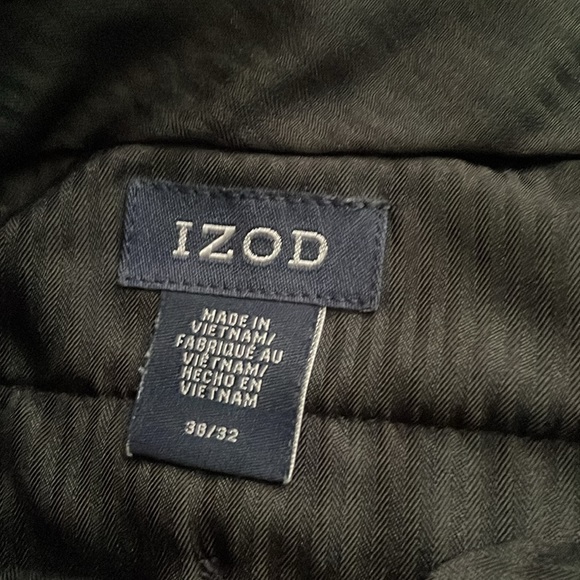 Izod Wide-Leg Dress Pant (Navy) - Picture 2 of 2